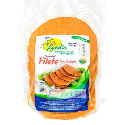 Filete Salmón Vegano, Carnes Vegetariana Vegana, Proteína Vegetal, Carnes Veganas