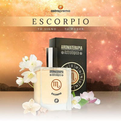 Loción Astrológica Escorpio, aromaterapia astrológica.